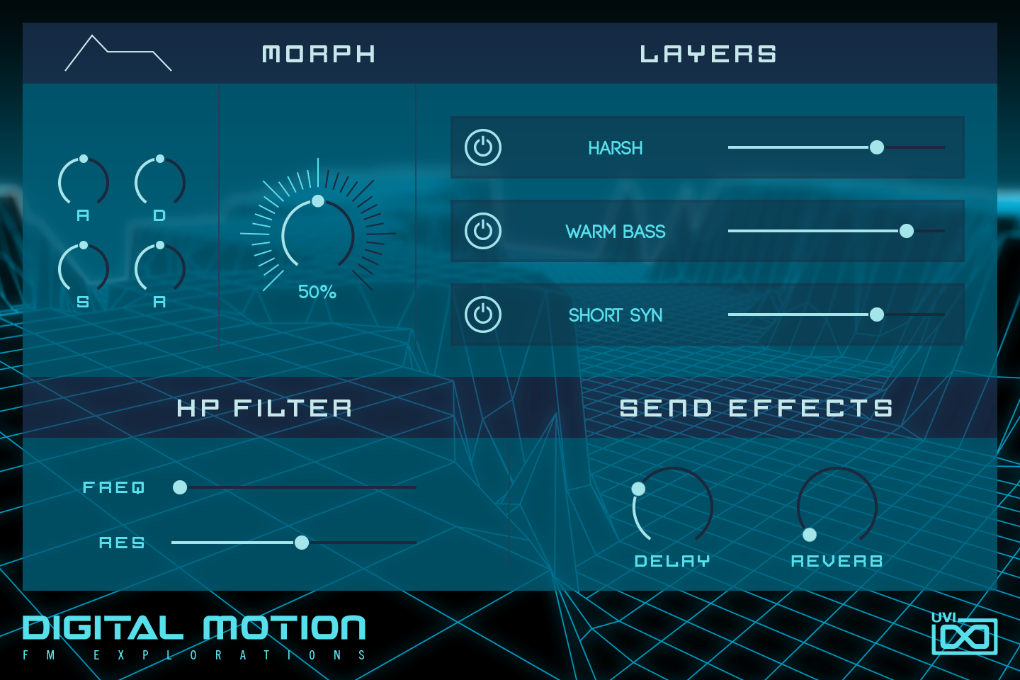 Digital Motion INFO tab — Active Drive preset