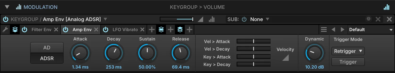 Modulation Editor