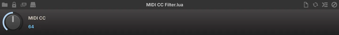 MIDI CC Filter