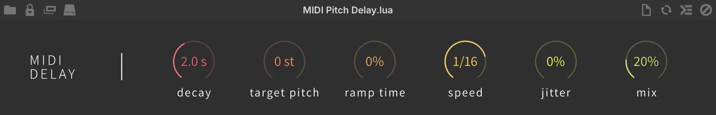 MIDI Pitch Delay