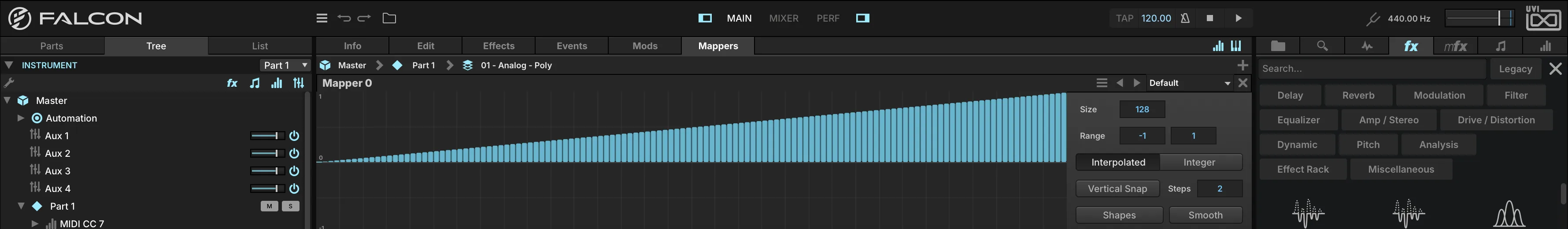 Mappers tab