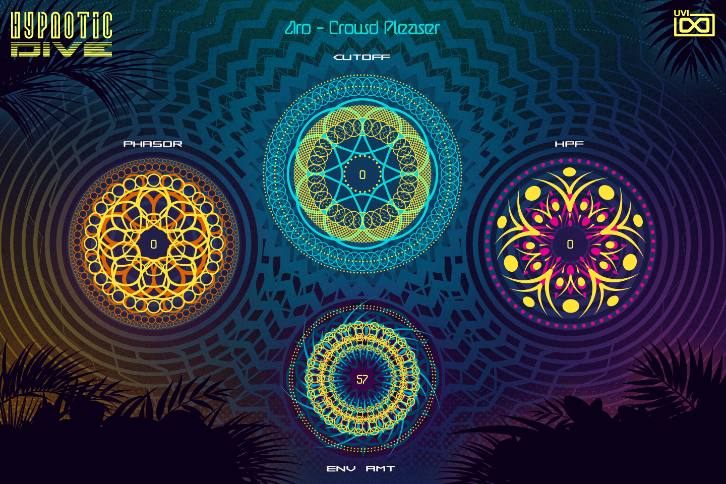 Hypnotic Dive INFO tab — Arp - Crowd Pleaser preset