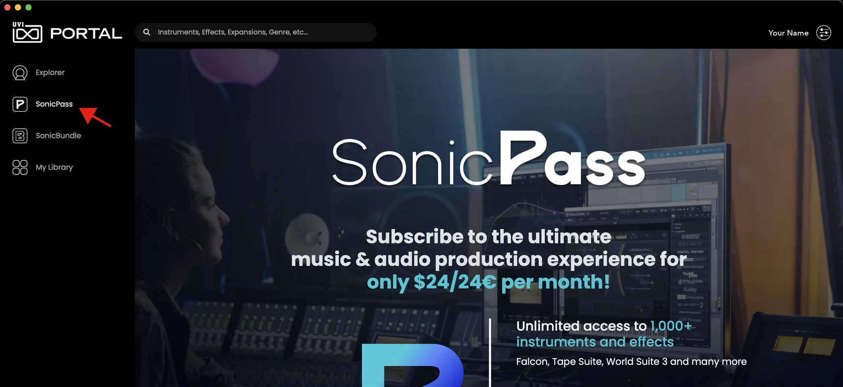 Page SonicPass