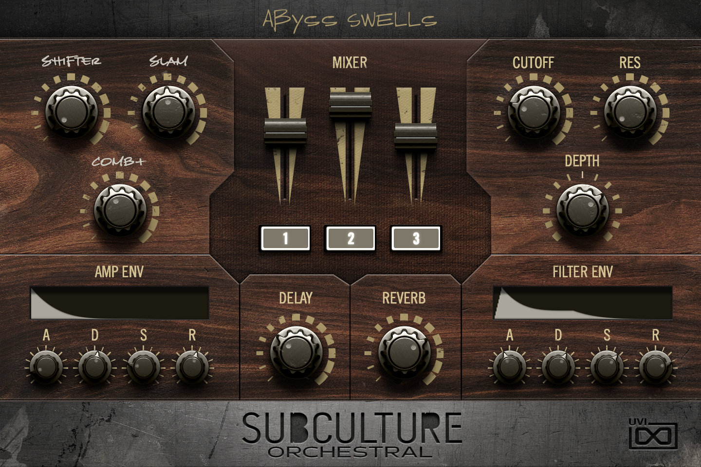 SubCulture Orchestral INFO tab — Abyss Swells preset